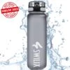 Swilix ® Drinkfles - 1 Liter - Waterfles Met Tijdmarkering - Grijs - 2022 Model -Waterfles Voor Buiten 1200x1200 528