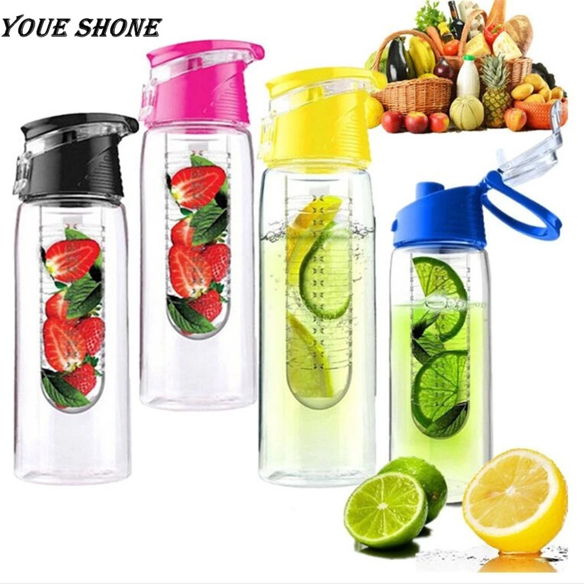 Borvat® | Waterfles Met Infuser | Fruitfilter | 800 Ml | Drinkfles | Fruitwater | Fruitbeker 3 Borvat® | Waterfles Met Infuser | Fruitfilter | 800 Ml | Drinkfles | Fruitwater | Fruitbeker