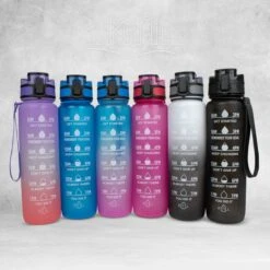 Nimma® Motivatie Waterfles - 1 Liter Drinkfles - Met Tijdmarkeringen En Fruitfilter - Roze 18 Nimma® Motivatie Waterfles - 1 Liter Drinkfles - Met Tijdmarkeringen En Fruitfilter - Roze -Waterfles Voor Buiten 1200x1200 613