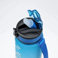 Merkloos Vision Vel Blauw-Roze Waterfles Met Tijdmarkeringen | 1 Liter | Sport Waterfles | Drinkfles Met Rietje | Lekvrije Sportfles | Tritan Waterfles | BPA Vrij | Voor Sport, Fietsen, Kamperen, School, Sportschool | Tijdmarkering -Waterfles Voor Buiten 1200x1200 616