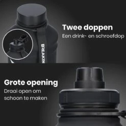 Breaking Limits Stalen Waterfles 2 Liter – Drinkfles – Gemaakt Van Roestvrij Staal – Grote Waterfles – Waterjug – Bidon 2 Liter – 2.2 Liter - Zwart 19 Breaking Limits Stalen Waterfles 2 Liter – Drinkfles – Gemaakt Van Roestvrij Staal – Grote Waterfles – Waterjug – Bidon 2 Liter – 2.2 Liter - Zwart -Waterfles Voor Buiten 1200x1200 624