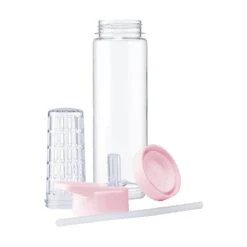 Waterfles Met Rietje En Fruit Filter | Roze | Kerstcadeau -Waterfles Voor Buiten 1200x1200 635