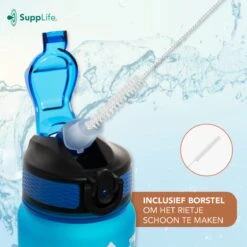 Supplife Motivatie Waterfles - 1 Liter Drinkfles - Waterfles Met Tijdmarkering - Met Rietje - Volwassenen - Kinderen - Blauw Roze - Inclusief Schoonmaakborstel 17 Supplife Motivatie Waterfles - 1 Liter Drinkfles - Waterfles Met Tijdmarkering - Met Rietje - Volwassenen - Kinderen - Blauw Roze - Inclusief Schoonmaakborstel -Waterfles Voor Buiten 1200x1200 645