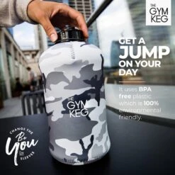 THE GYM KEG 2.2L Gym Waterfles Met Tas En Handvat Herbruikbare Sport Waterfles Fitness Workout Yoga Ecologische BPA-vrij -Waterfles Voor Buiten 1200x1200 671