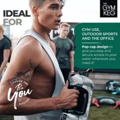THE GYM KEG 2.2L Gym Waterfles Met Tas En Handvat Herbruikbare Sport Waterfles Fitness Workout Yoga Ecologische BPA-vrij -Waterfles Voor Buiten 1200x1200 672