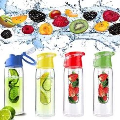 FIGURETTA Waterfles Met Infuser | Inhoud 0.7 Ltr | BPA-vrij |blauw -Waterfles Voor Buiten 1200x1200 675