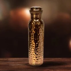 Puur Koperen Waterfles Gehamerd - 1 Liter -Waterfles Voor Buiten 1200x1200 69