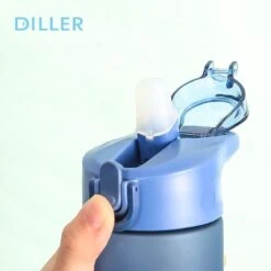 Diller Waterfles Met Rietje - Drinkfles - Handig Sluitsysteem - 750ml - Wit - Tritan & BPA-vrij -Waterfles Voor Buiten 1200x1200 718