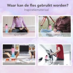 Seniq Motivatie Waterfles - 1 Liter - Drinkfles Met Tijdmarkering - Rietje - Roze Lichtblauw 18 Seniq Motivatie Waterfles - 1 Liter - Drinkfles Met Tijdmarkering - Rietje - Roze Lichtblauw -Waterfles Voor Buiten 1200x1200 742