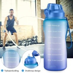 FLOOQ Motivatie Waterfles Zwart - 2 Liter Drinkfles - BPA Vrij - Waterfles Met Tijdsmarkering 11 FLOOQ Motivatie Waterfles Zwart - 2 Liter Drinkfles - BPA Vrij - Waterfles Met Tijdsmarkering -Waterfles Voor Buiten 1200x1200 746