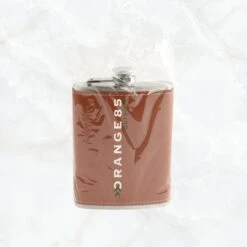 Orange85 Heupfles - Flacon - 224 Ml - Leatherlook - Bruin -Waterfles Voor Buiten 1200x1200 752