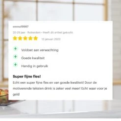 Designed On 45th Drinkfles| Drinkfles 1 Liter | Waterfles Met Tijdmarkering | Mat Wit | Herbruikbaar | Gouden Dop -Waterfles Voor Buiten 1200x1200 76