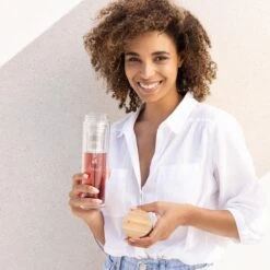 Navaris Glazen Theefles Met Filter - 450 Ml - Waterfles Van Glas - Dubbelwandige Drinkfles - Fles Met Bamboe Dop, Thee Infuser En Hoes - Travel Design -Waterfles Voor Buiten 1200x1200 779