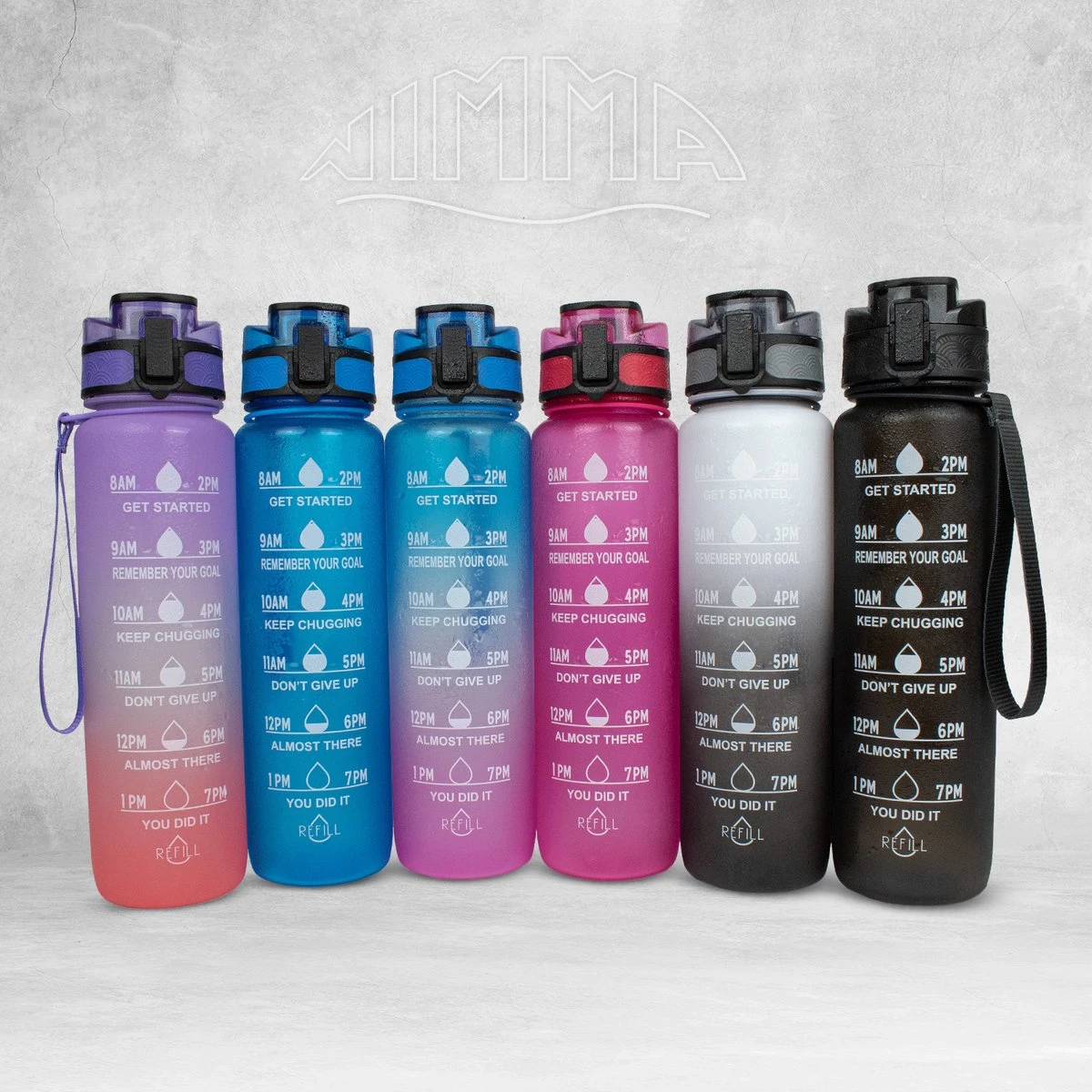 Nimma® Motivatie Waterfles - 1 Liter Drinkfles - Met Tijdmarkeringen En Fruitfilter - Roze Paars 10 Nimma® Motivatie Waterfles - 1 Liter Drinkfles - Met Tijdmarkeringen En Fruitfilter - Roze Paars - Afbeelding 8