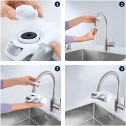 BRITA On Tap Faucet Filtration System - Uitstekend Smakend Gefilterd Water - Inclusief 1 BRITA ON TAP Kraanfilter - 600 Liter Water Gefilterd Per Patroon - Witte Kleur -Waterfles Voor Buiten 1200x1200 839