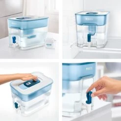 BRITA - Waterfilterkan Flow Cool - Blauw - 8,2L -Waterfles Voor Buiten 1200x1200 843