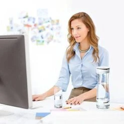 BRITA - Fill&Serve Waterfilterkaraf - 1,3L - Wit Grafiet - Inclusief 1 MicroDisc Waterfilter -Waterfles Voor Buiten 1200x1200 872