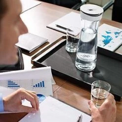 BRITA - Fill&Serve Waterfilterkaraf - 1,3L - Wit Grafiet - Inclusief 1 MicroDisc Waterfilter -Waterfles Voor Buiten 1200x1200 873