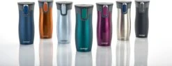 Contigo Westloop Drinkfles - Matte Black - 470ml - Zwart -Waterfles Voor Buiten 1200x466