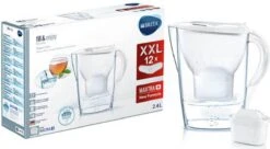 BRITA - Waterfilterkan Marella Cool - Wit - 2,4L + 12 MAXTRA+ Waterfilterpatronen -Waterfles Voor Buiten 1200x663
