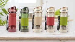Reboottle - Tea - Drinkfles Met Theefilter - Thee Infuser - Theefles - 450ml - Beige/Rood -Waterfles Voor Buiten 1200x682 3