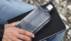 Memobottle Slim - Drinkfles - Transparant - 450ML -Waterfles Voor Buiten 1200x698 5