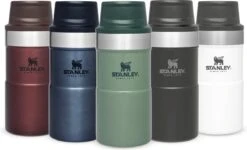 Stanley The Trigger-Action Travel Mug 0,25L - Thermosfles - Black -Waterfles Voor Buiten 1200x727