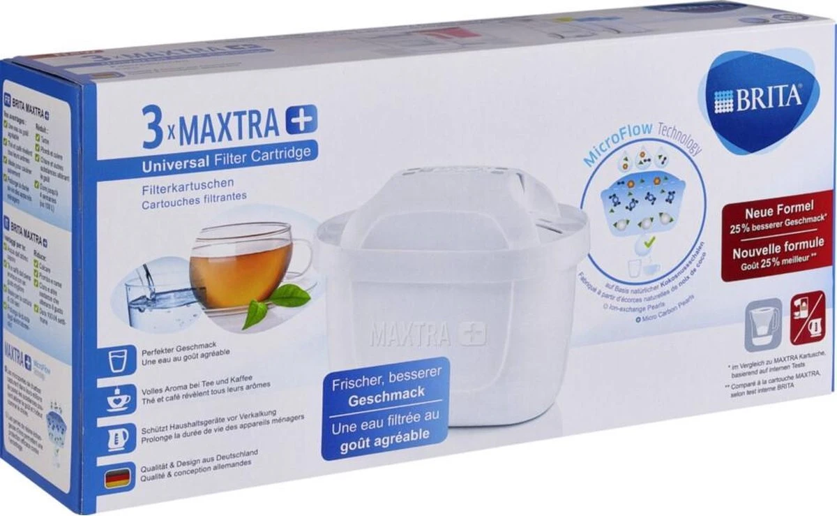 BRITA Maxtra+ Filterpatronen - 3 Stuks 9 BRITA Maxtra+ Filterpatronen - 3 Stuks - Afbeelding 7