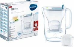 BRITA - Waterfilterkan Style Cool - Blauw - 2,4L + 3 MAXTRA+ Waterfilterpatronen -Waterfles Voor Buiten 1200x769