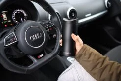 BanGosa® Koffiebeker To Go - Thermosbeker - Reisbeker - Travel Mug - RVS 400ml - Mat Zwart -Waterfles Voor Buiten 1200x800 231