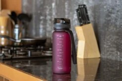 1 Liter Drinkfles - Waterfles Sport Bidon Drinkbus - 1L - Paars/Rood - King Mungo -Waterfles Voor Buiten 1200x800 99