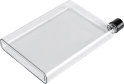 Waterfles Plat – Transparant – Minimalistisch Uiterlijk - Gemakkelijk Mee Te Nemen - Inhoud 420 Milliliter – 20 X 14,8 Cm