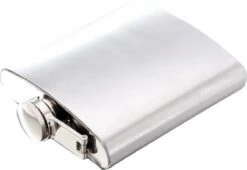 LOUZIR Premium RVS Heupfles Met Schroefdop - 200 Ml - 12x9cm -Waterfles Voor Buiten 1200x826