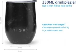 TIGR The Combo - Voordeelset Minimalist Thermosfles En Cup Warmhoudbeker - 500ml - Zwart Marmer -Waterfles Voor Buiten 1200x833 1