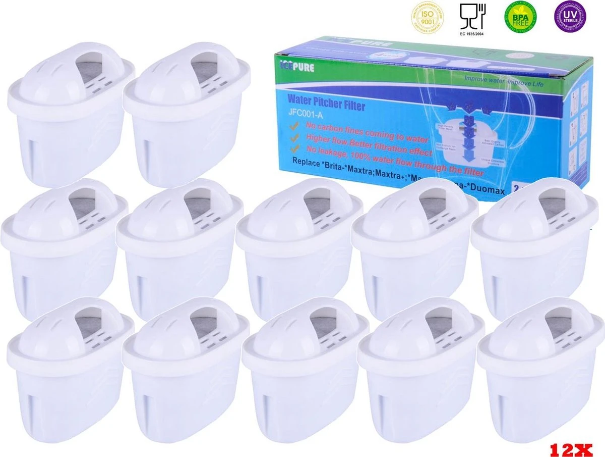 Waterfilter Voor Brita Maxtra / Maxtra+ Filterpatronen Van Icepure (12-Pack) 2 Waterfilter Voor Brita Maxtra / Maxtra+ Filterpatronen Van Icepure (12-Pack)