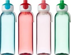 Mepal – Waterfles Pop-up Campus – 500 Ml – Turquoise – Drinkfles Kinderen – Zicht Op Inhoud – BPA Vrij -Waterfles Voor Buiten 1200x920