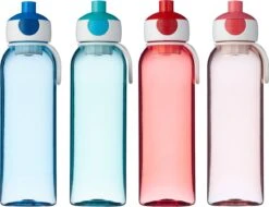 Mepal – Waterfles Pop-up Campus – 500 Ml – Roze – Drinkfles Kinderen – Zicht Op Inhoud – BPA Vrij -Waterfles Voor Buiten 1200x922