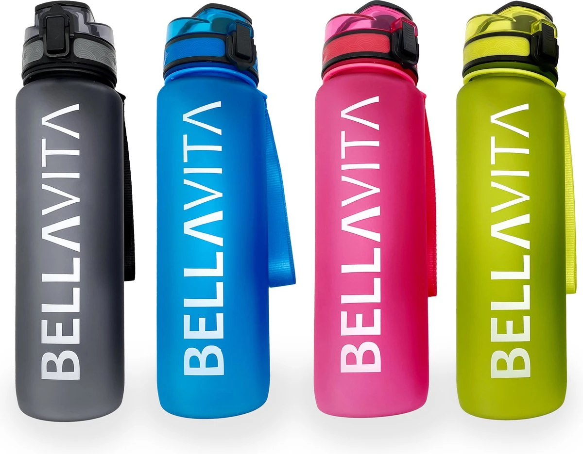 BELLAVITA Drinkfles - Blauw / Roze - Waterfles - Drinkfles Volwassenen - Drinkfles Kinderen - Drinkfles 1 Liter - Fles - 1 Liter - 1000ml - Tritan - Fruitfilter- BPA-vrij - 100% Lekvrij 4 BELLAVITA Drinkfles - Blauw / Roze - Waterfles - Drinkfles Volwassenen - Drinkfles Kinderen - Drinkfles 1 Liter - Fles - 1 Liter - 1000ml - Tritan - Fruitfilter- BPA-vrij - 100% Lekvrij - Afbeelding 2