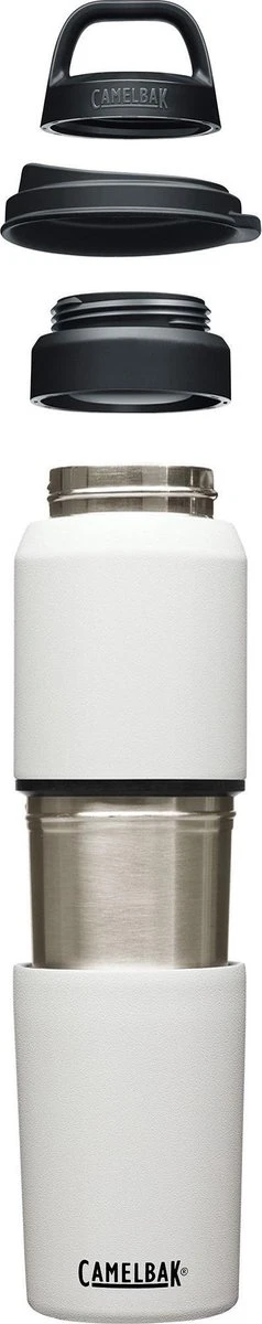 CamelBak Multibev Vacuum SS - Waterfles Met Afneembare Koffie / Theebeker - 650 Ml + 500 Ml - Zwart / Zwart (Black/Black) 6 CamelBak Multibev Vacuum SS - Waterfles Met Afneembare Koffie / Theebeker - 650 Ml + 500 Ml - Zwart / Zwart (Black/Black) - Afbeelding 4