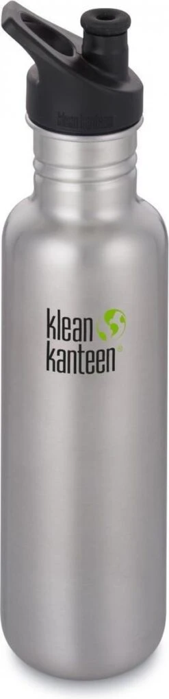Klean Kanteen Classic Drinkfles Sportcap - Brushed Stainless - 800 Ml -Waterfles Voor Buiten 291x1200 1