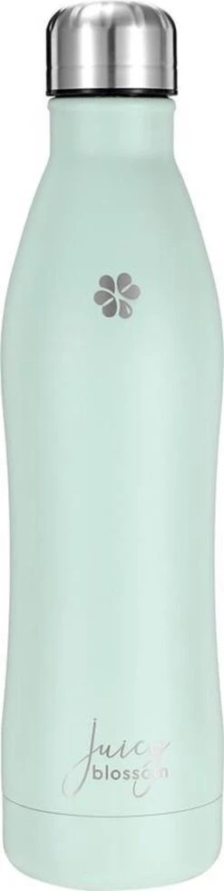 Juicy Blossom Drinkfles - 500ml - Roestvrij Staal - Stainless Steel Bottle - Waterfles - Drinkfles - Thermosfles (Muntgrijs) 21 Juicy Blossom Drinkfles - 500ml - Roestvrij Staal - Stainless Steel Bottle - Waterfles - Drinkfles - Thermosfles (Muntgrijs) -Waterfles Voor Buiten 302x1200