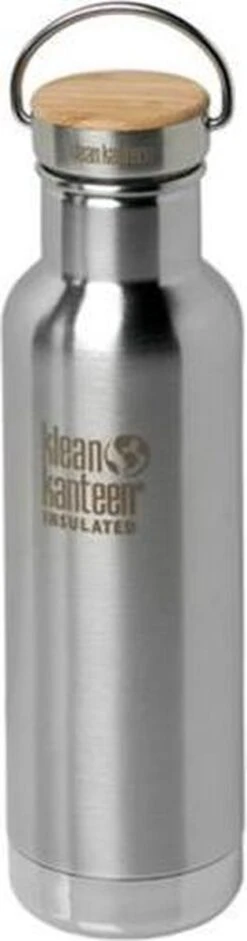 Klean Kanteen RVS Drinkfles 532ml Brushed Stainless (w/Bamboo Loop Cap) -Waterfles Voor Buiten 315x1200 1