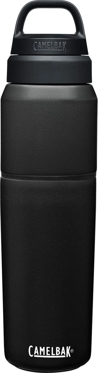 CamelBak Multibev Vacuum SS - Waterfles Met Afneembare Koffie / Theebeker - 650 Ml + 500 Ml - Zwart / Zwart (Black/Black) 3 CamelBak Multibev Vacuum SS - Waterfles Met Afneembare Koffie / Theebeker - 650 Ml + 500 Ml - Zwart / Zwart (Black/Black)