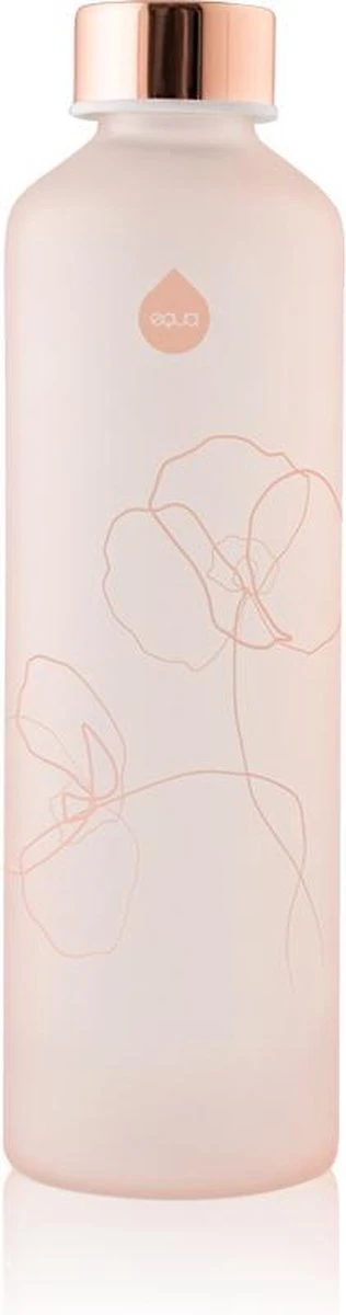 Equa - Waterfles - Glas - 750 ML - Roze 3 Equa - Waterfles - Glas - 750 ML - Roze