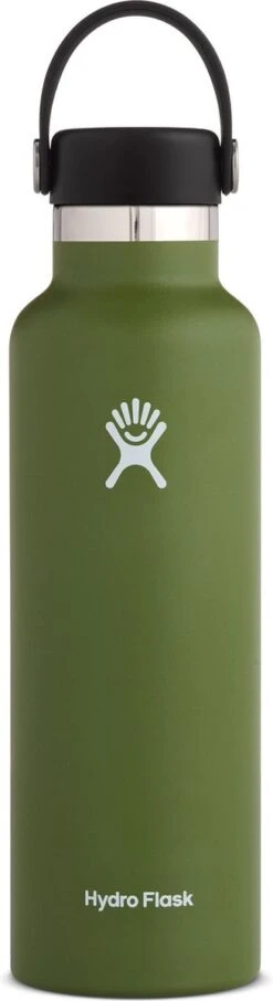 Hydro Flask Standard Mouth Flex Cap Drinkfles (621 Ml) - Olive -Waterfles Voor Buiten 327x1200 1