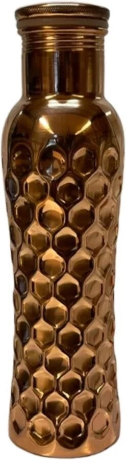 Puur Koperen Waterfles Diamond Polished - 1 Liter -Waterfles Voor Buiten 329x1200 1