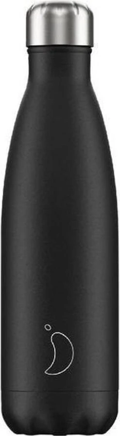 Chilly's Bottles Drink- & Thermosfles Monochroom - 500 Ml - Zwart
