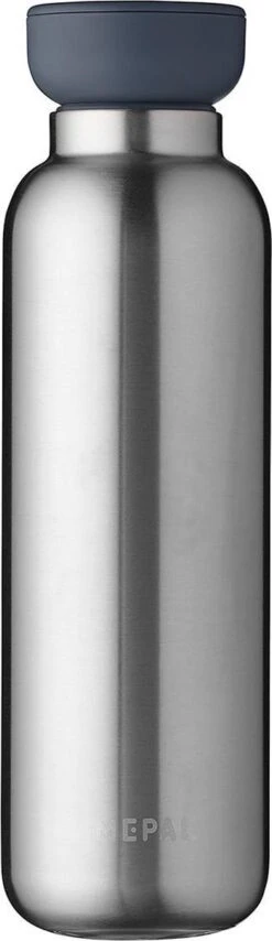 Mepal – Isoleerfles Ellipse 500 Ml – Houdt Je Drankje 12 Uur Warm En 24 Uur Koud – Natural Brushed – Geschikt Voor Bruiswater – Thermosfles – Lekdicht