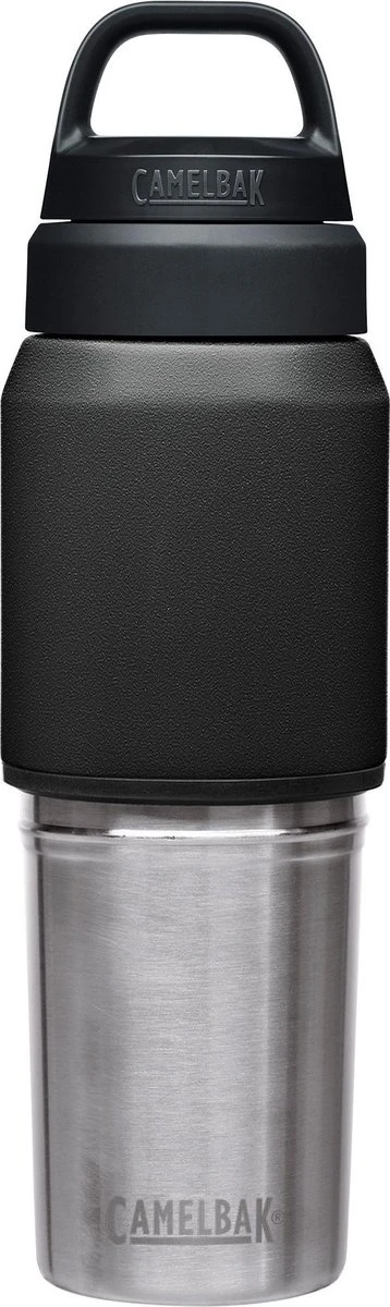 CamelBak Multibev Vacuum SS - Waterfles Met Afneembare Koffie / Theebeker - 650 Ml + 500 Ml - Zwart / Zwart (Black/Black) 4 CamelBak Multibev Vacuum SS - Waterfles Met Afneembare Koffie / Theebeker - 650 Ml + 500 Ml - Zwart / Zwart (Black/Black) - Afbeelding 2