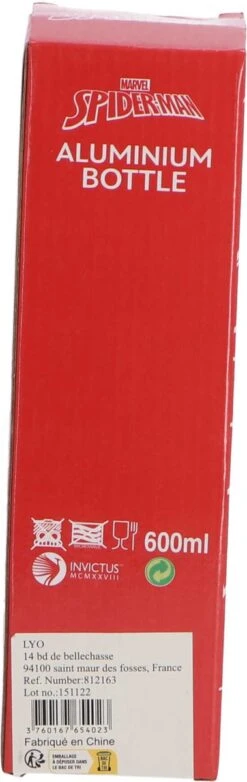 Drinkfles Spiderman-Aluminium-600ML -Waterfles Voor Buiten 379x1200 2